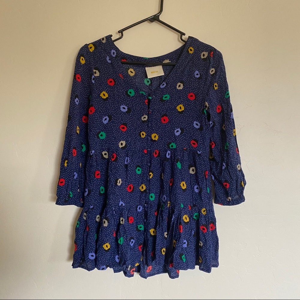Anthropologie Maeve Colorful Top